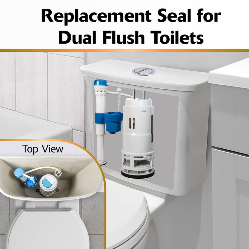 Korky 440BP Dual Flush Seal Kit - Replaces AquaSource, American Standard, Glacier Bay and Mansfield Seals - Made in USA , Red , 3 In. - Image 4